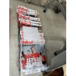 A BELIEVED COMPLETE SET OF MANCHESTER UNITED PROGRAMMES FROM THE 2005-2006 SEASON