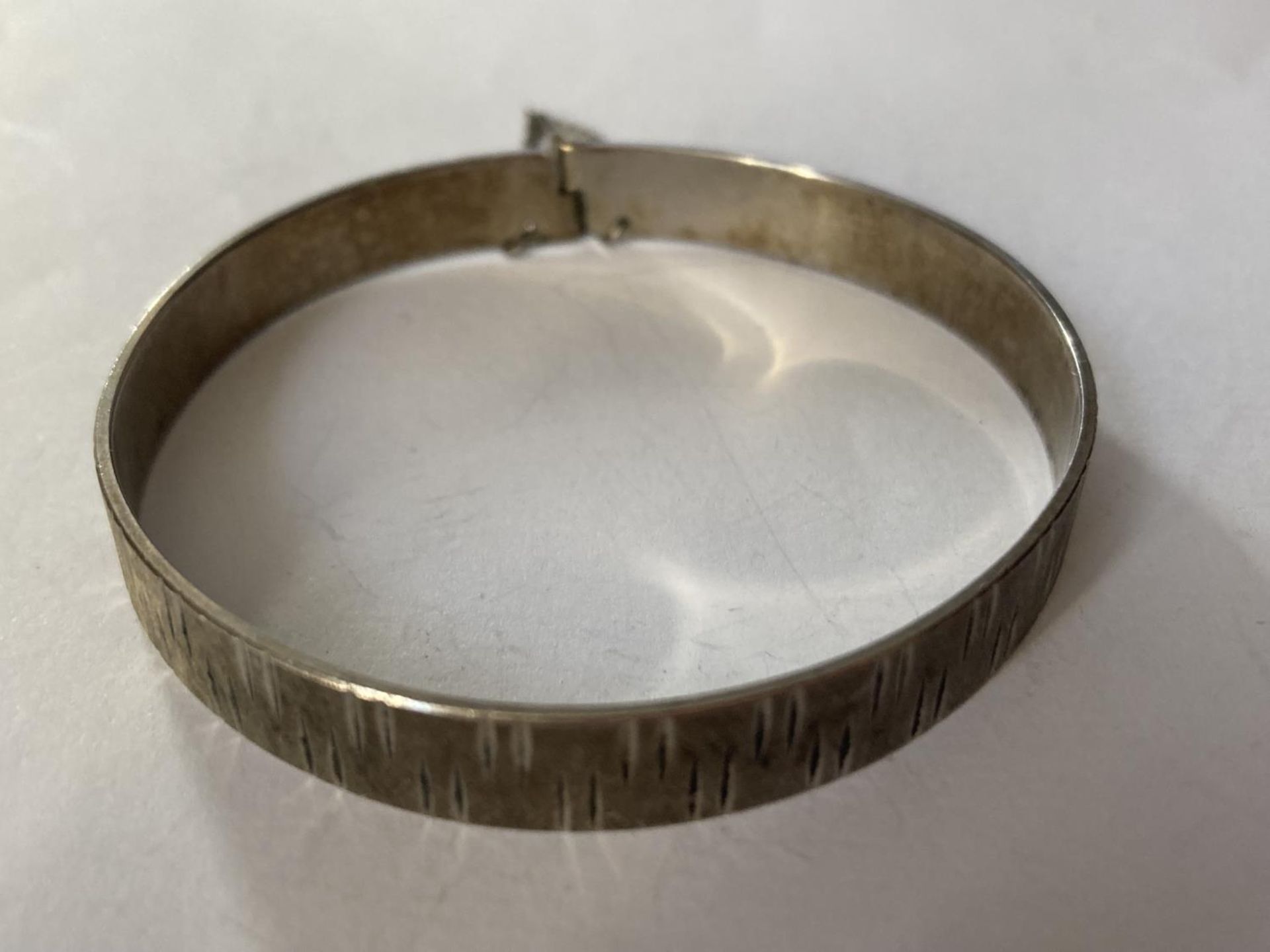 TWO SILVER BANGLES - Image 2 of 3