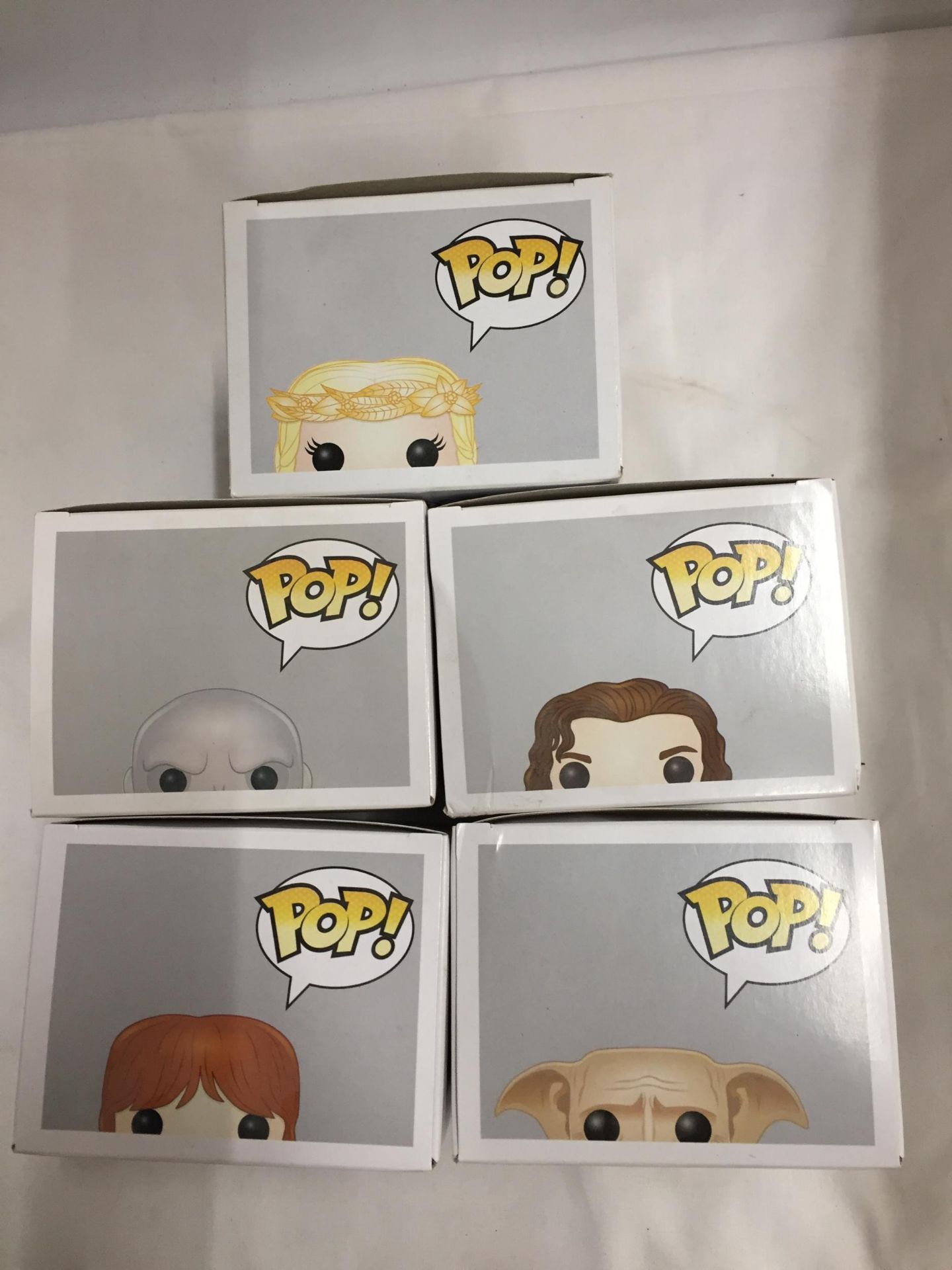 A COLLECTION OF FIVE 'POP' FIGURES TO INCLUDE FOUR HARRY POTTER AND ONE DISNEY - ALL AS NEW IN BOXES - Image 4 of 4