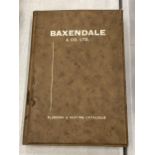 A VINTAGE BAXENDALE & CO LTD PLUMBING AND HEATING CATALOGUE