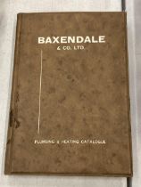 A VINTAGE BAXENDALE & CO LTD PLUMBING AND HEATING CATALOGUE