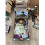 AN ASSORTMENT OF LP RECORDS AND CDS ETC