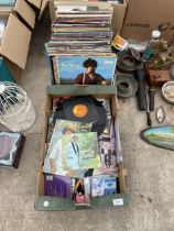AN ASSORTMENT OF LP RECORDS AND CDS ETC