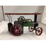 A VINTAGE MAMOD TE1 MODEL STEAM TRACTOR WITH BURNER