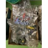 A LARGE QUANTITY OF PLASTIC TOY SOLDIERS, ETC