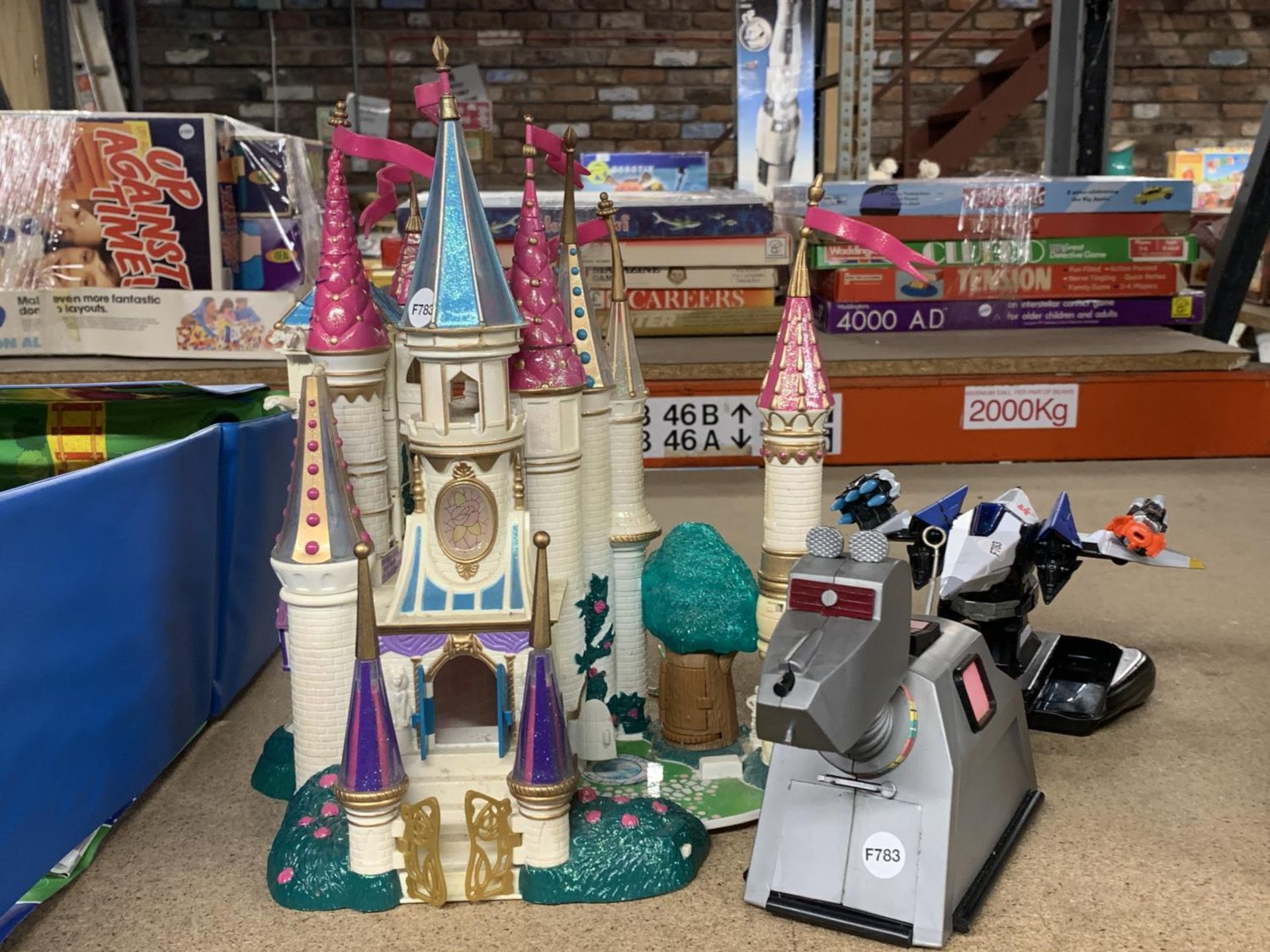 A PRINCESS CASTLE, DR WHO K-9 AND A SPACE SHIP