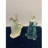 TWO COALPORT FIGURES TO INCLUDE DEBUTANTES CONGRATULATIONS AND DEBUTANTE OF THE YEAR 1996