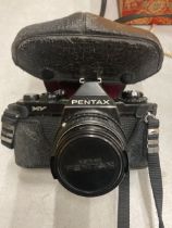 A VINTAGE PENTAX ASAHI MV CAMERA, CASED