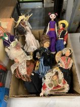 A COLLECTION OF VINTAGE DOLLS WITH TRADITIONAL COSTUMES