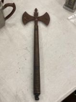 A VINTAGE DOUBLE HEADED GRYPHON AXE