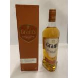 A BOXED 70CL BOTTLE - GRANT'S CASK EDITIONS RUM CASK FINISH BLENDED SCOTCH WHISKY