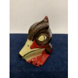 A LORNA BAILEY HAND PAINTED AND SIGNED PELICAN FIGURE
