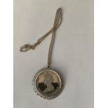 A SILVER JUBILEE COIN NECKLACE