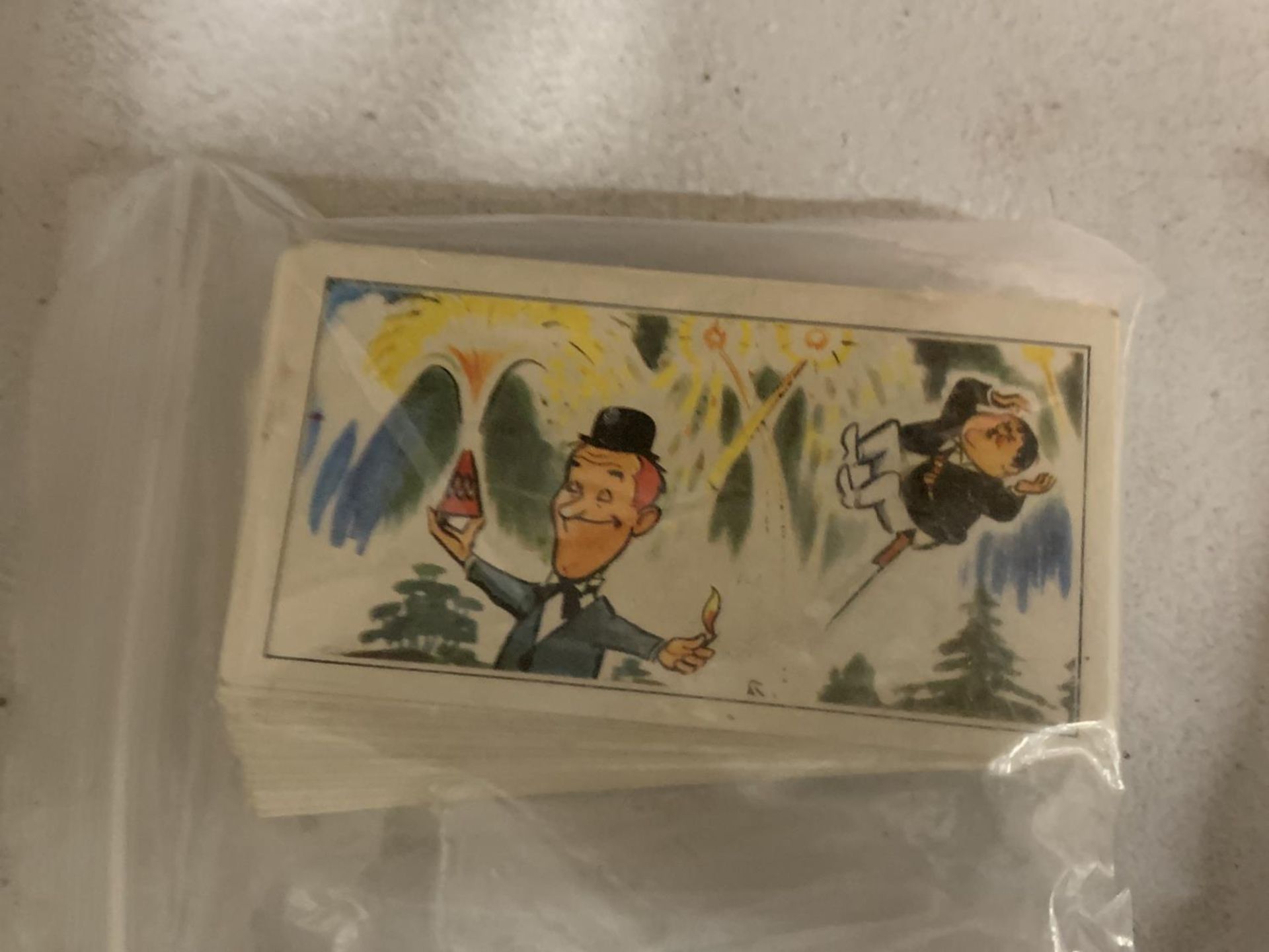 A PACK OF LAUREL AND HARDY 1968 CARDS