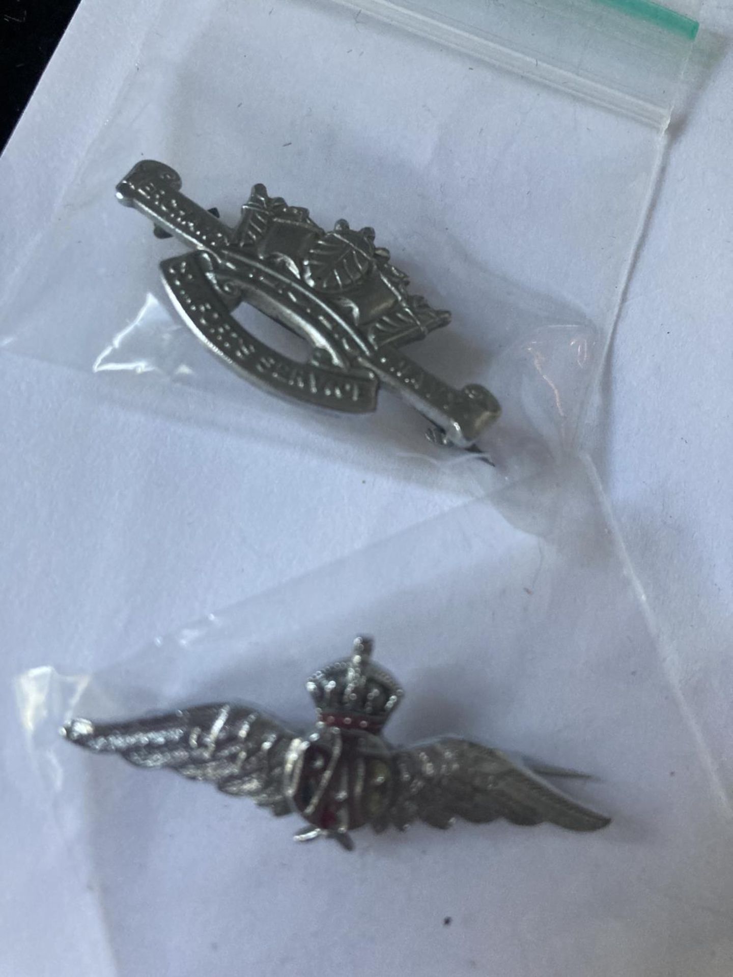 FOUR ASSORTED BADGES INCLUDING NURSING, AIR FORCE AND NAVY ETC - Image 2 of 3