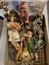 A COLLECTION OF VINTAGE DOLLS IN TRADITIONAL COSTUME