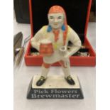 AN ORIGINAL 1960S CERAMIC CARLTON WARE FLOWERS BREWMASTER MAN