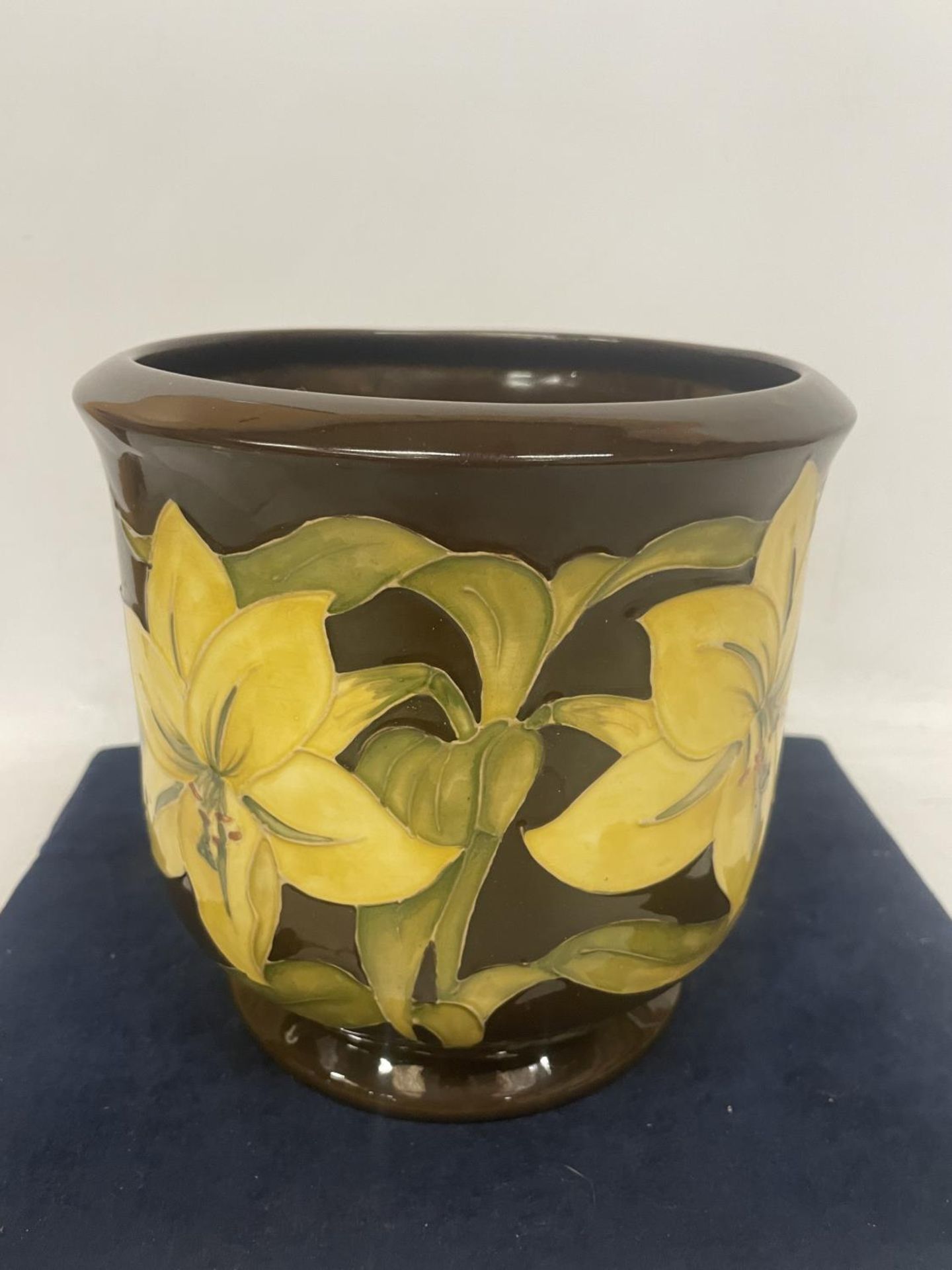 A LARGE MOORCROFT BERMUDA LILY PLANTER