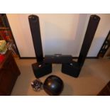 A BOWER AND WILKINS 5.1 HOME CINEMA SPEAKER SYSTEM, COMPRISING XTC 150W CENTRE SPEAKER SYSTEM, TWO