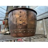 A LARGE VINTAGE COPPER LOG BUCKET