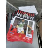 A BELIEVED COMPLETE SET OF MANCHESTER UNITED PROGRAMMES FROM THE 2001-2002 SEASON