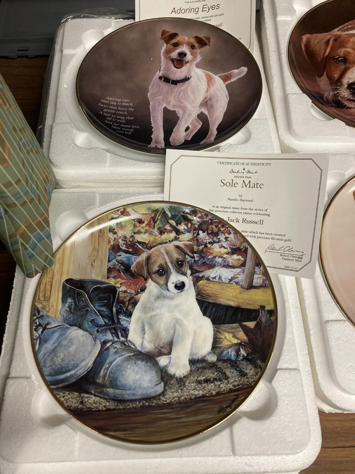 A COLLECTION OF DANBURY MINT, JACK RUSSELL THEMED CABINET PLATES WITH CERTIFICATES - 14 IN TOTAL - Image 6 of 7