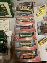 EIGHT BOXED GILBOW BUSES, EXCLUSIVE FIRST EDITIONS, SCALE 1:76 - AS NEW