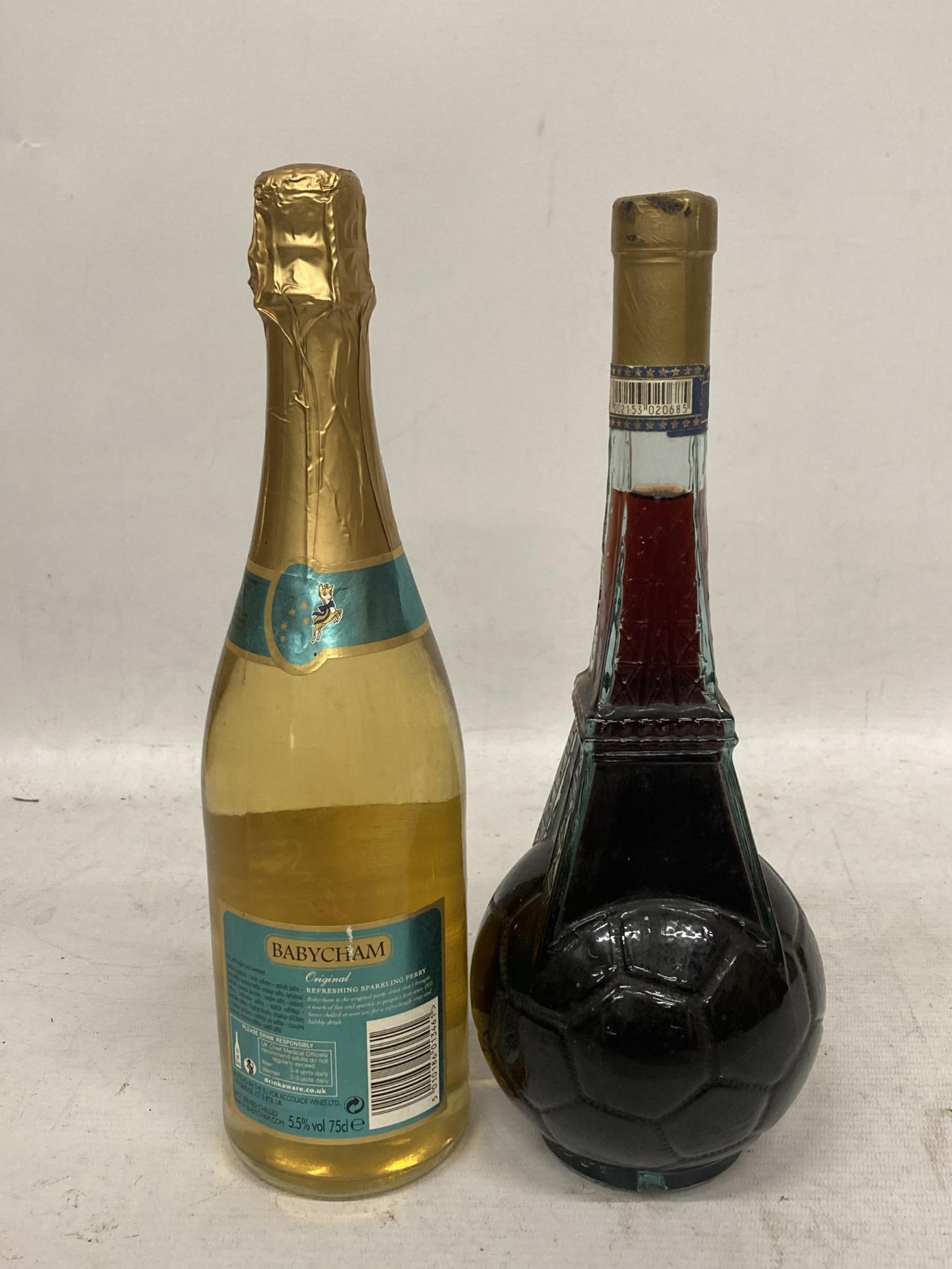 TWO BOTTLES - BABYCHAM ORIGINAL SPARKLING PERRY AND GOAL '98 WORLD CUP ROSE, CELEBRATING FRANCE AS - Image 2 of 2