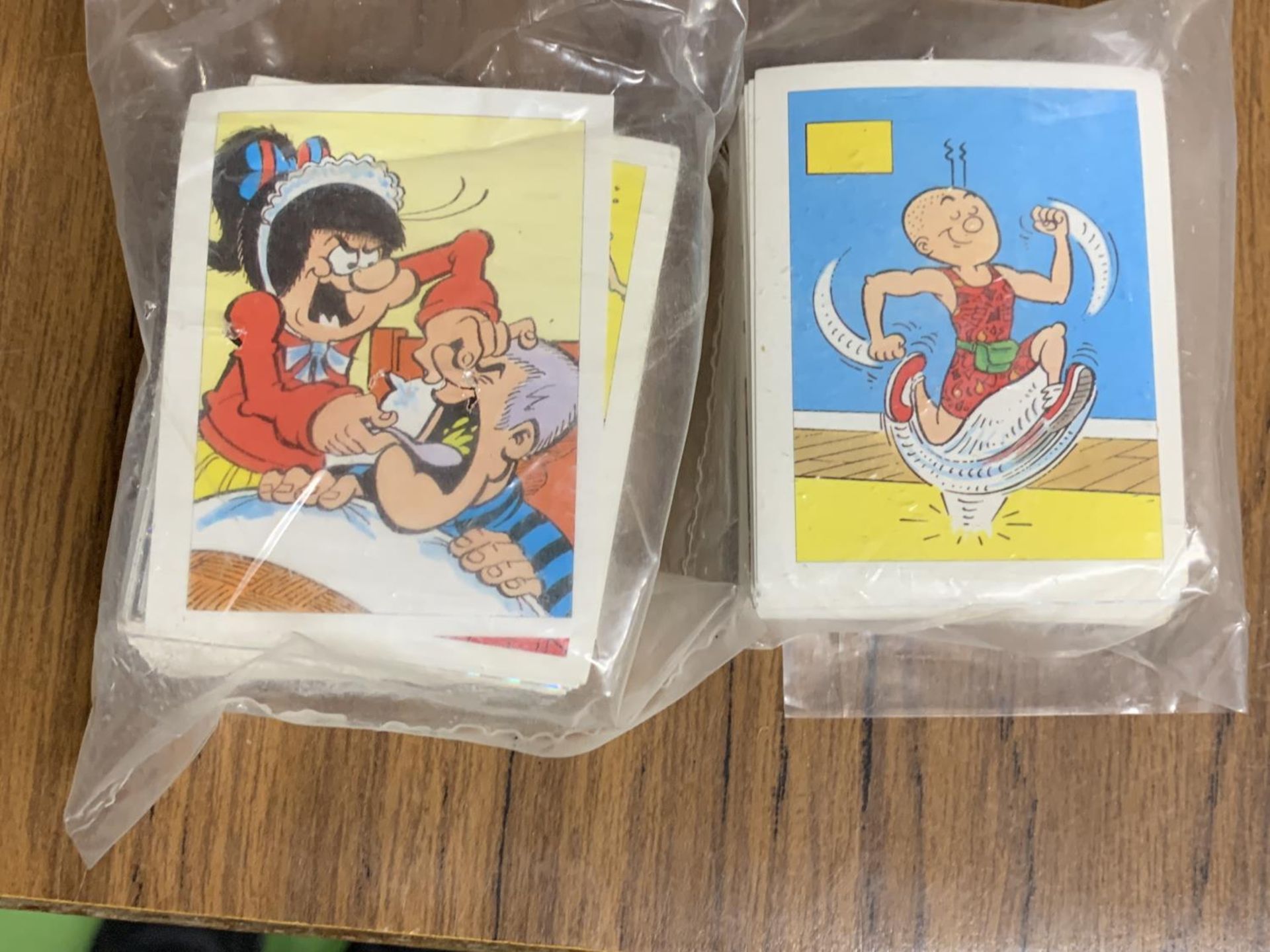 TWO PACKS OF BEANO/DANDY STICKERS