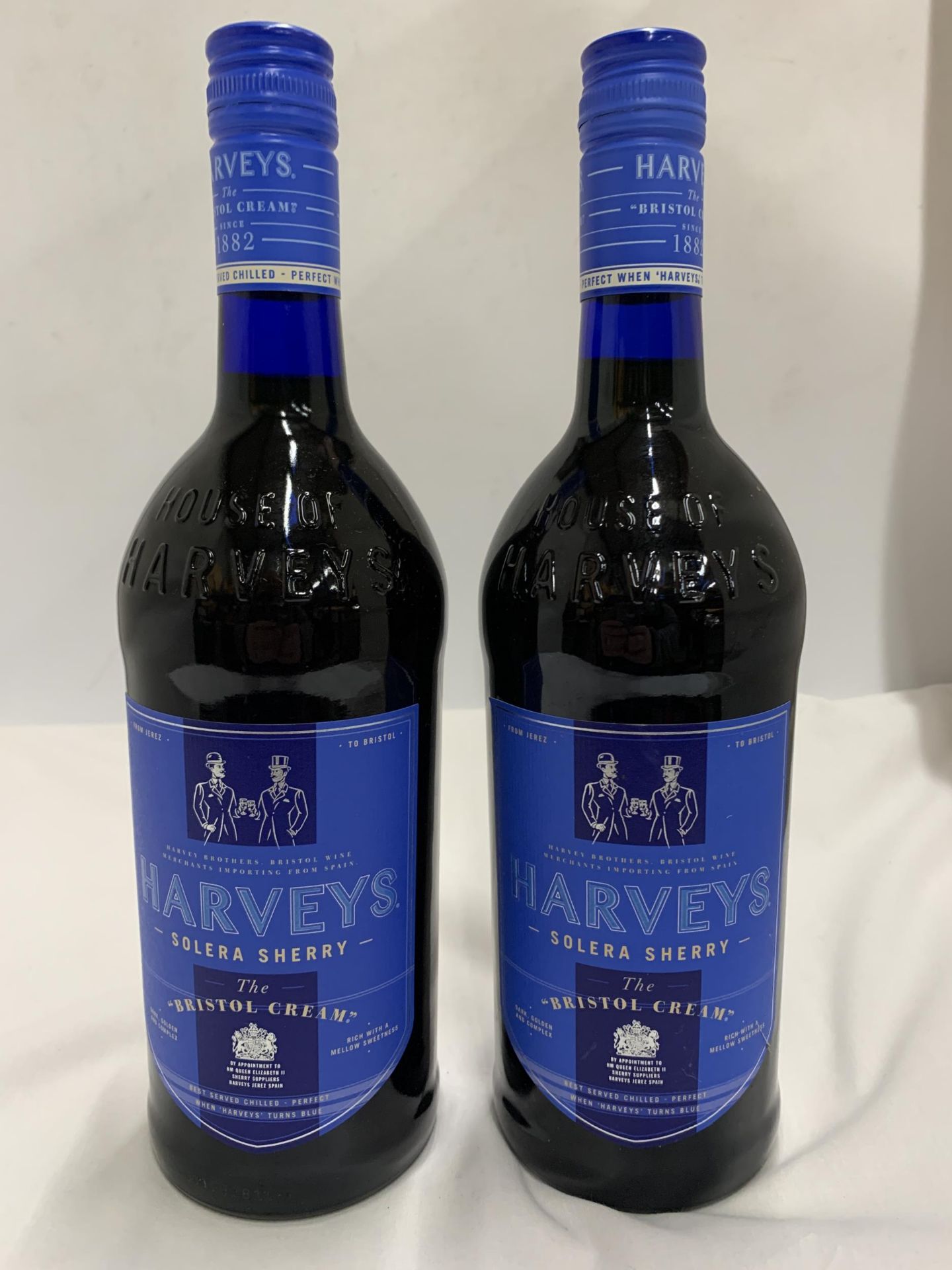 TWO 1L BOTTLES - HARVEY'S SOLERA SHERRY BRISTOL CREAM