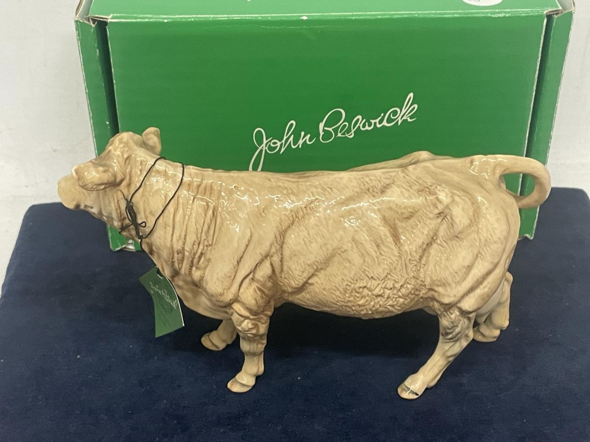 A BESWICK CHAROLAIS COW WITH BOX - Image 2 of 3