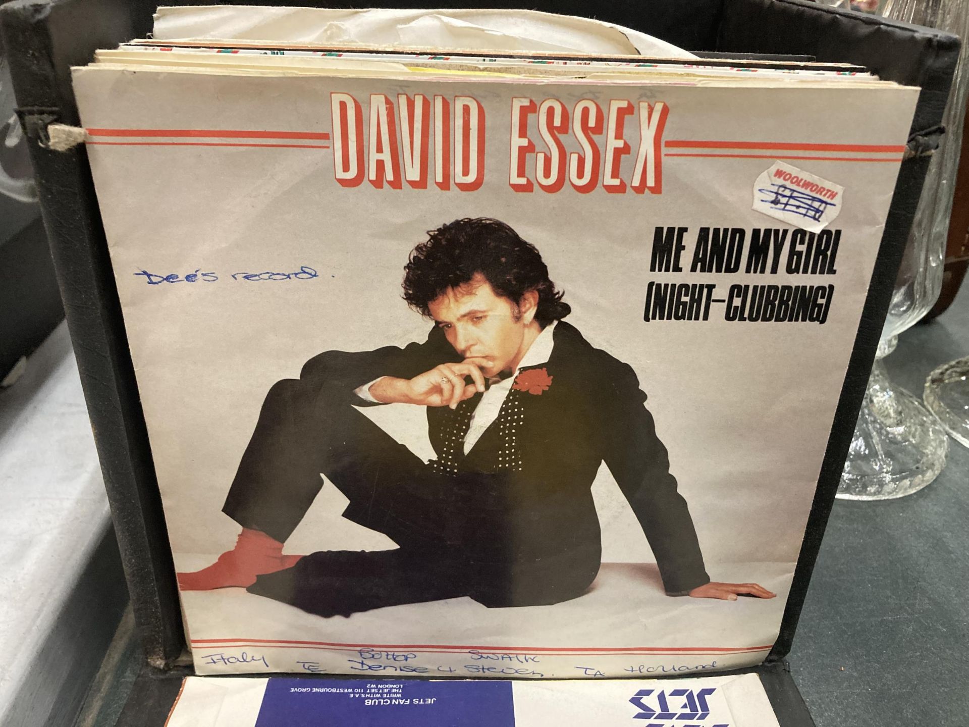 A VINTAGE LOT OF VINYL RECOERDS, DAVID ESSEX, TRACEY ULLMAN, TARZAN BOY ETC - Bild 2 aus 6