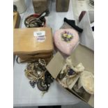 A LARGE COLLECTION OF COSTUME JEWELLERY AND BOXES