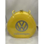 A YELLOW VW PETROL CAN
