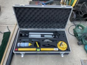 AN AS NEW AND CASED LASER LEVEL KIT