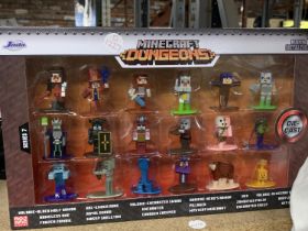 A SET OF MINECRAFT DUNGEONS FIGURES - AS NEW IN BOX