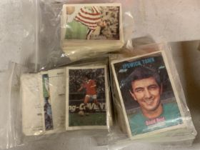 THREE PACKETS OF FOOTBALL CARDS