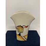 A LORNA BAILEY HAND PAINTED AND SIGNED DECO STYLE VASE MAYFIELD