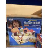 A RARE BOXED VINTAGE 1978 MATCHBOX LIVE N LEARN SHUFFLIE FARM PLAYSET AND ASSORTED SHUFFLE FIGURES