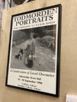 A FRAMED POSTER 'TODMORDEN PORTRAITS', 1996