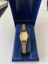 A LADIES SEKONDA WRIST WATCH IN A PRESENTATION BOX SEEN WORKING BUT NO WARRANTY