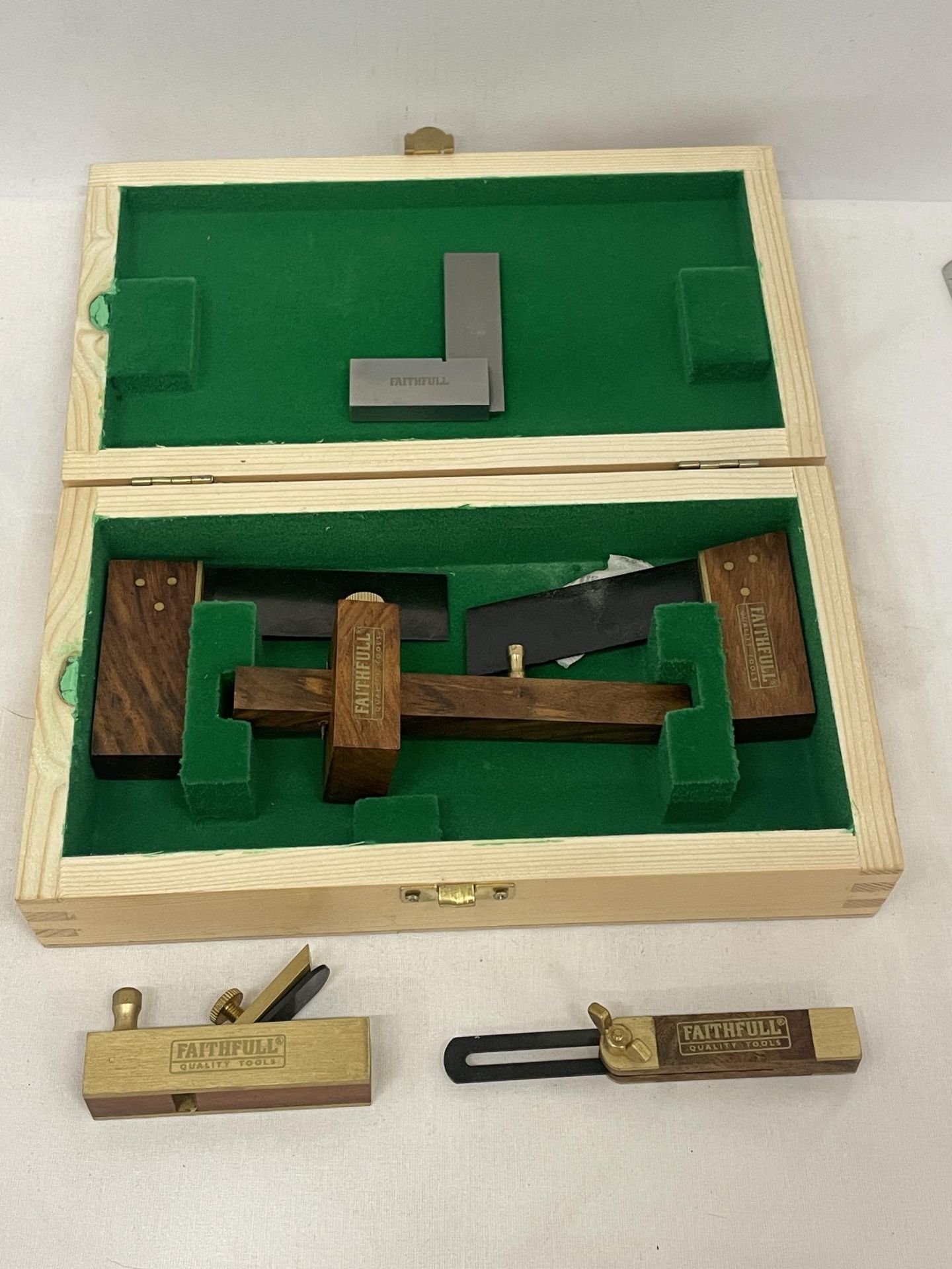 A BOXED SET OF FAITHFULL JOINERY TOOLS