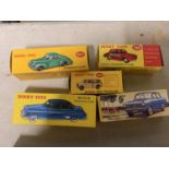 FIVE ATLAS DINKY DIE-CAST VEHICLES TO INCLUDE 24 V BUICK ROADMASTER, 540 OPEL KADETT, 197 MORRIS