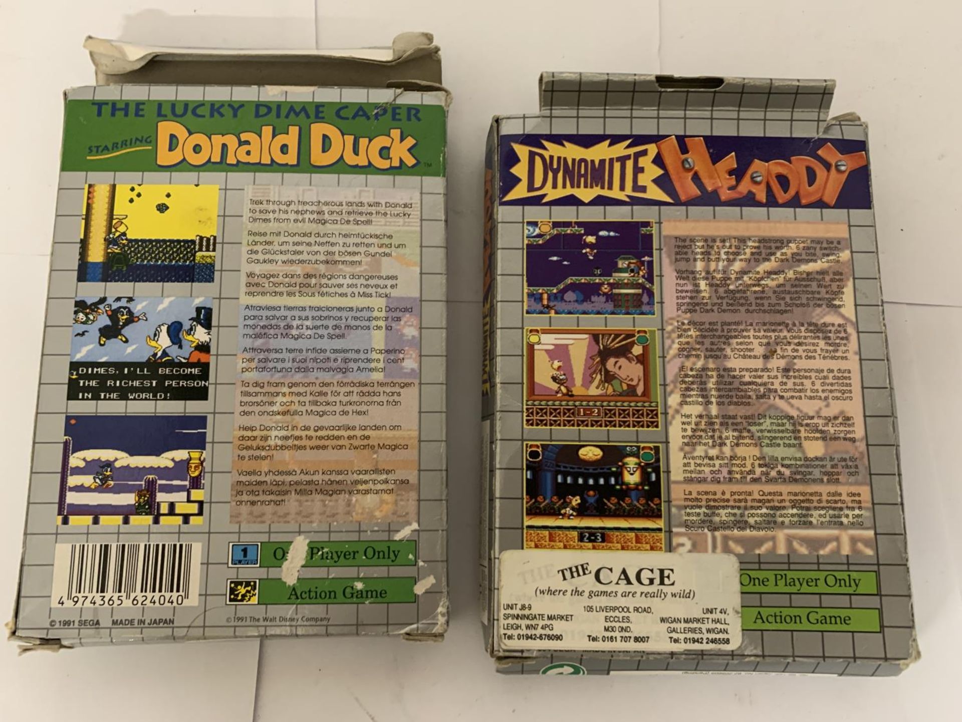 TWO BOXED SEGA GAME GEAR GAMES TO INCLUDE THE LUCKY DIME CAPER STARRING DONALD DUCK AND DYNAMITE - Image 4 of 5