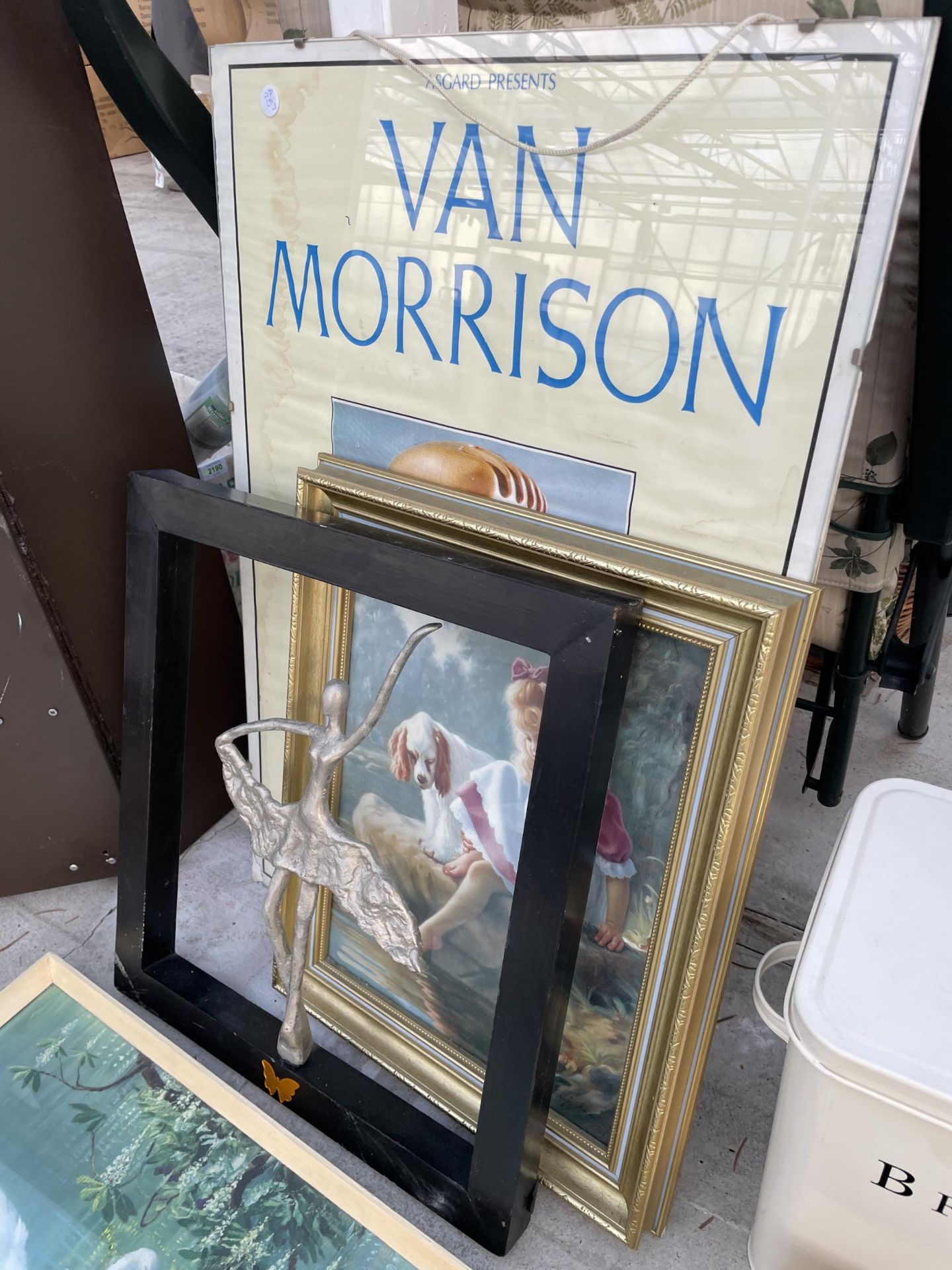 A VAN MORRISON POSTER WITH GLASS CLIP FRAME - Image 3 of 5