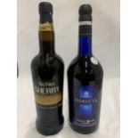 TWO BOTTLES - 1L HARVEY'S BRISTOL CREAM AND 75CL TIO NICO SHERRY CREAM