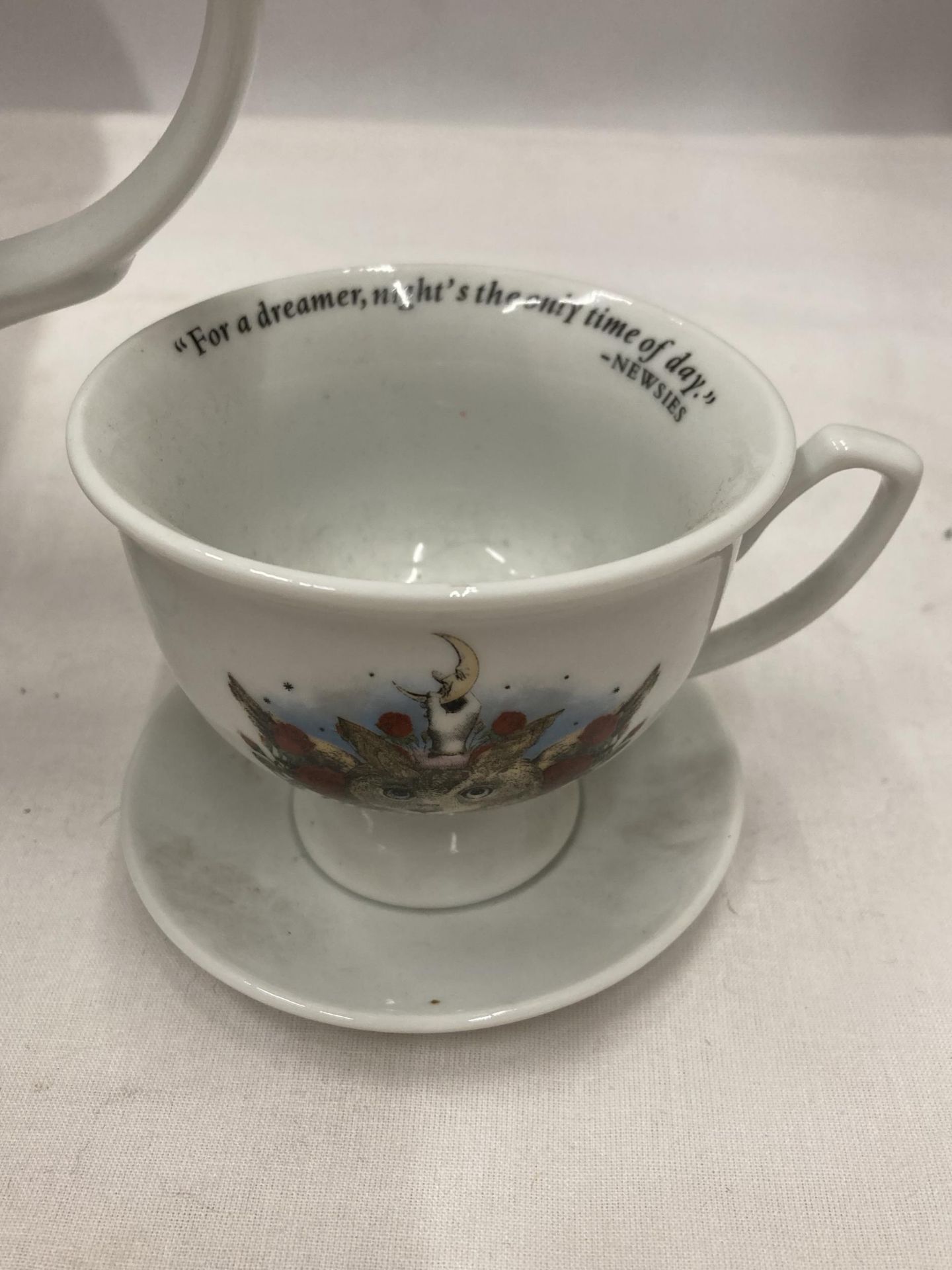 A HENDRICKS TEAPOT AND CUP AND SAUCER - Image 2 of 7