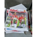 A BELIEVED COMPLETE SET OF MANCHESTER UNITED PROGRAMMES FROM THE 2008-2009 SEASON