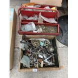A LARGE ASSORTMENT OF HARDWARE TO INCLUDE SCREWS ETC