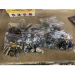 A QUANTITY OF VINTAGE BRITAINS AND WAR GAMES METAL FIGURES